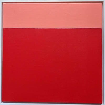 ROSAROT - Acryl auf Leinwand - 60x60cm