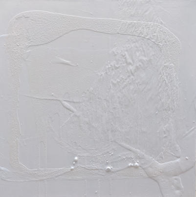 WHITE MELODY - Acryl auf Leinwand - 80x80cm